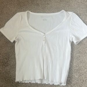 White American Eagle crop top
